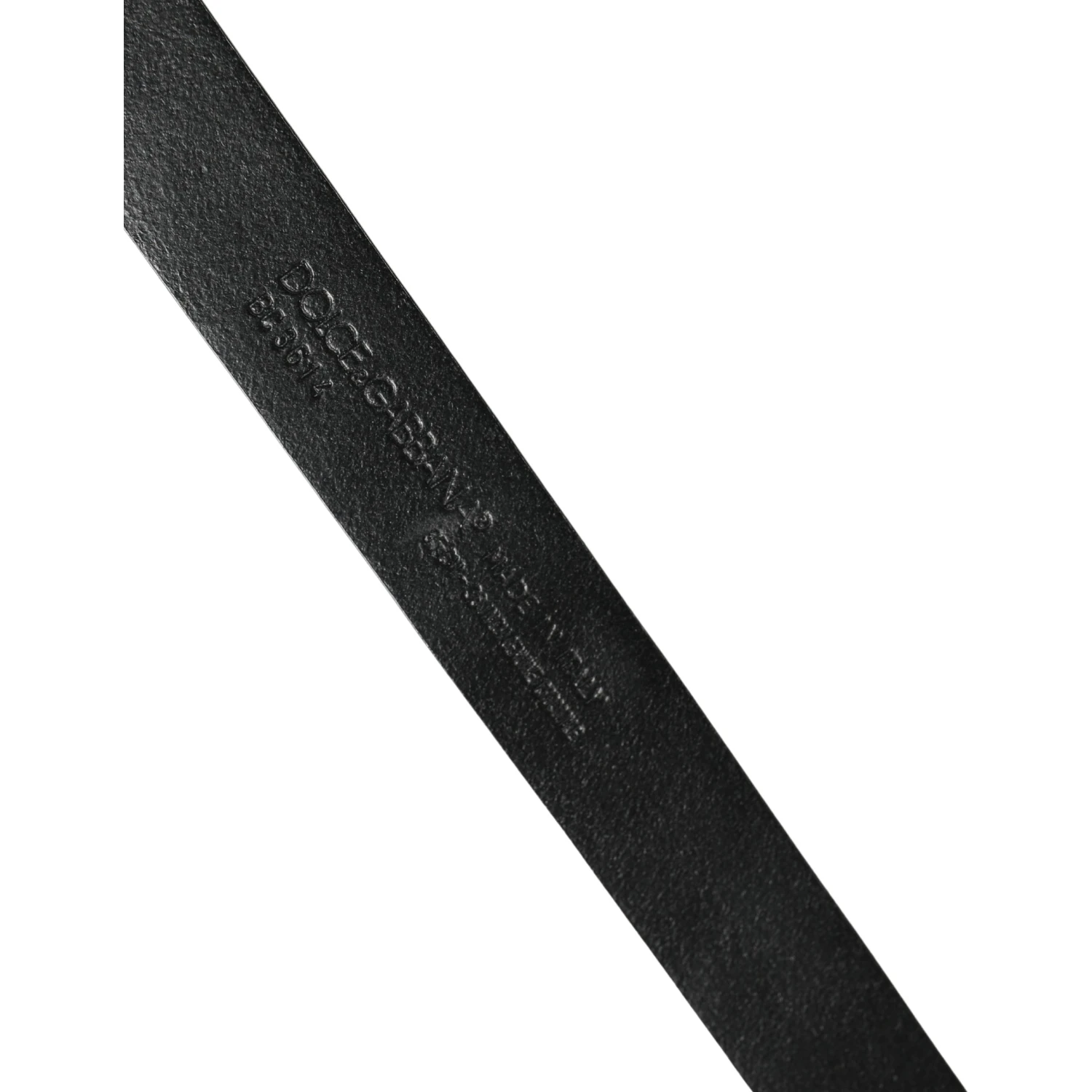 Men Black Exotic Leather Metal Buckle Belt