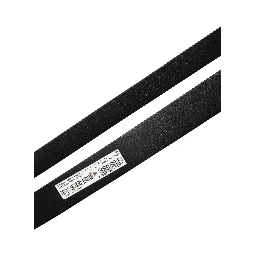 Men Black Exotic Leather Double Strap Belt