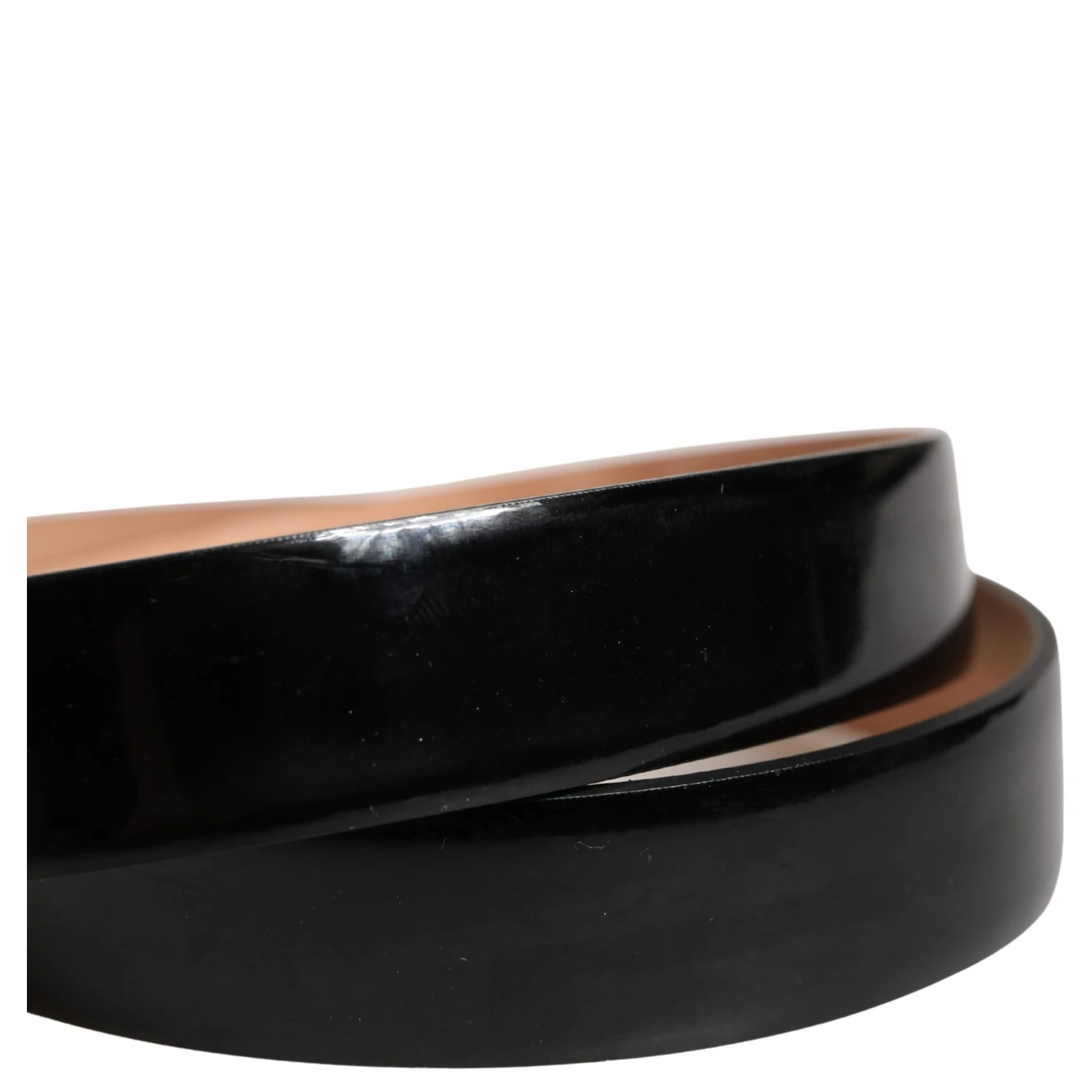 Men Black Classic Leather Metal Buckle Belt