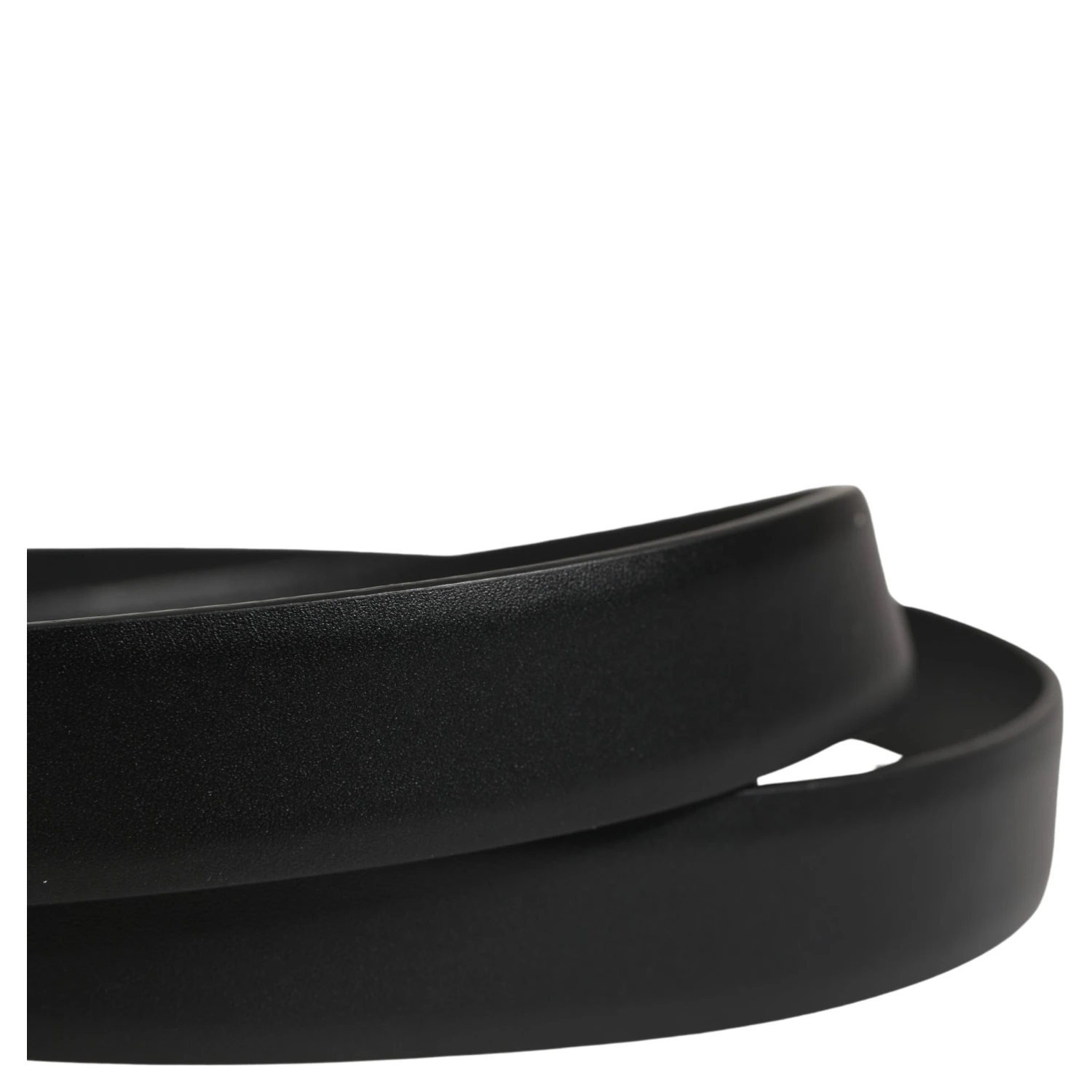 Men Black Classic Leather Metal Buckle Belt