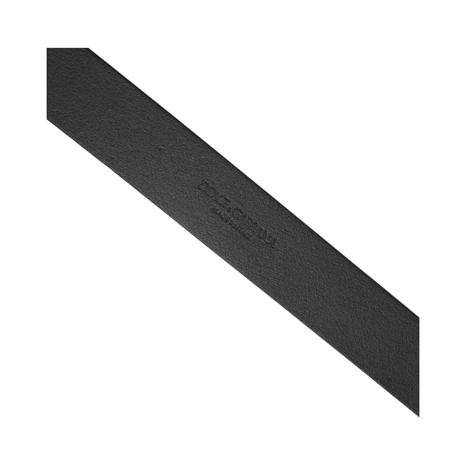Men Black Calfskin Leather Square Buckle Belt