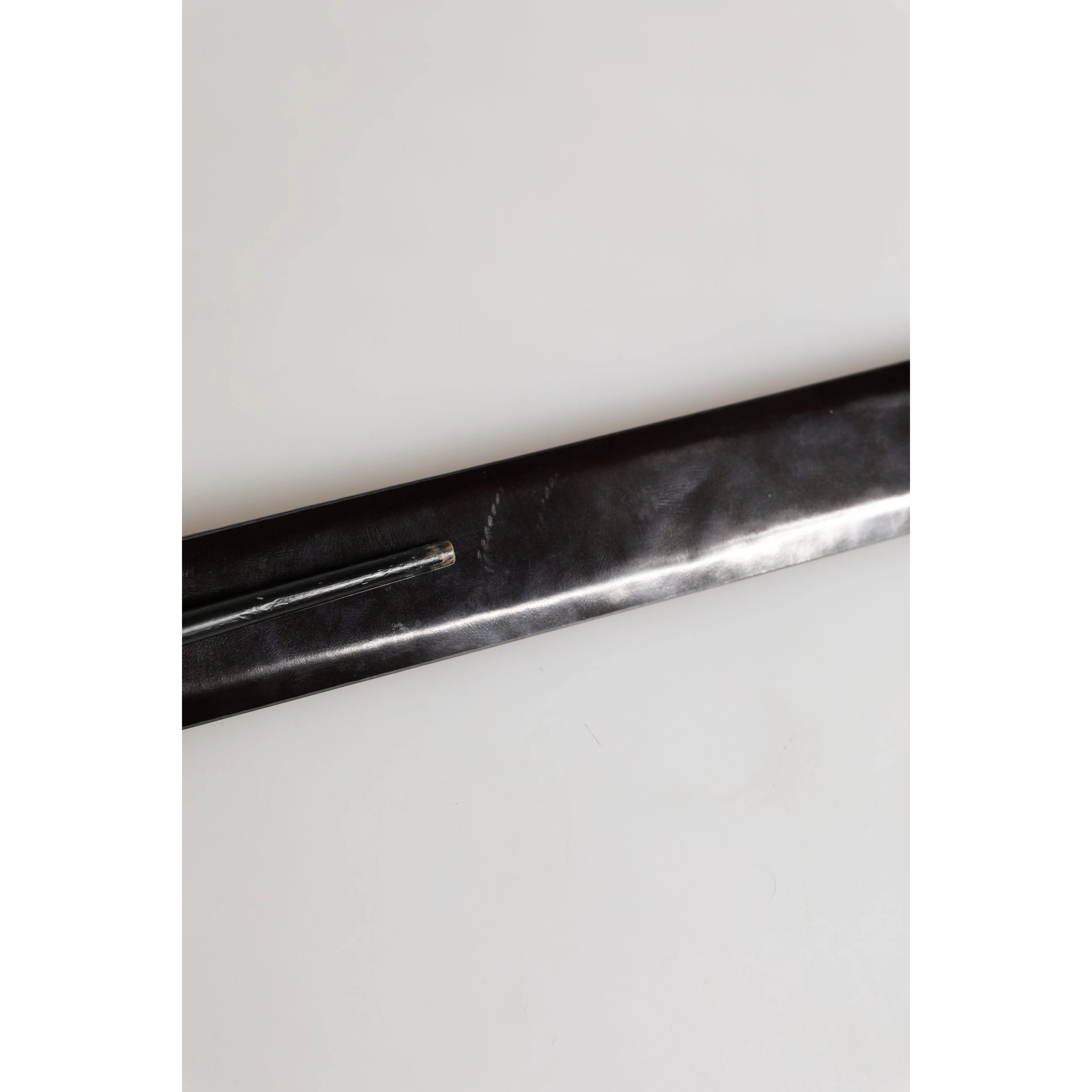 Men Black Calfskin Leather Metal Buckle Belt
