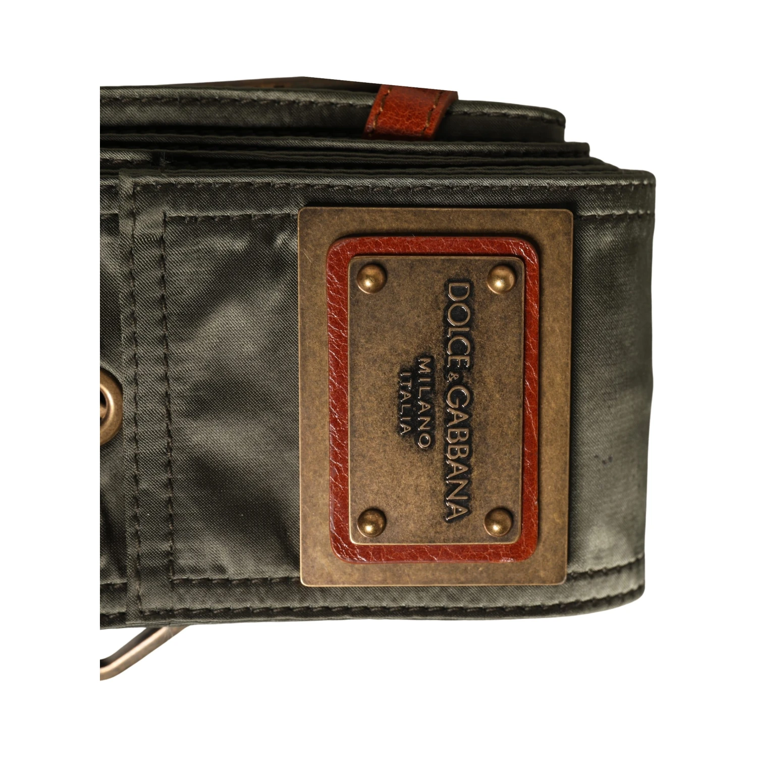 Men Black Wide Leather DG Metal Buckle Belt