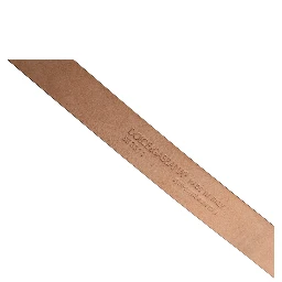 Men Brown Goatskin Leather Metal Buckle Belt