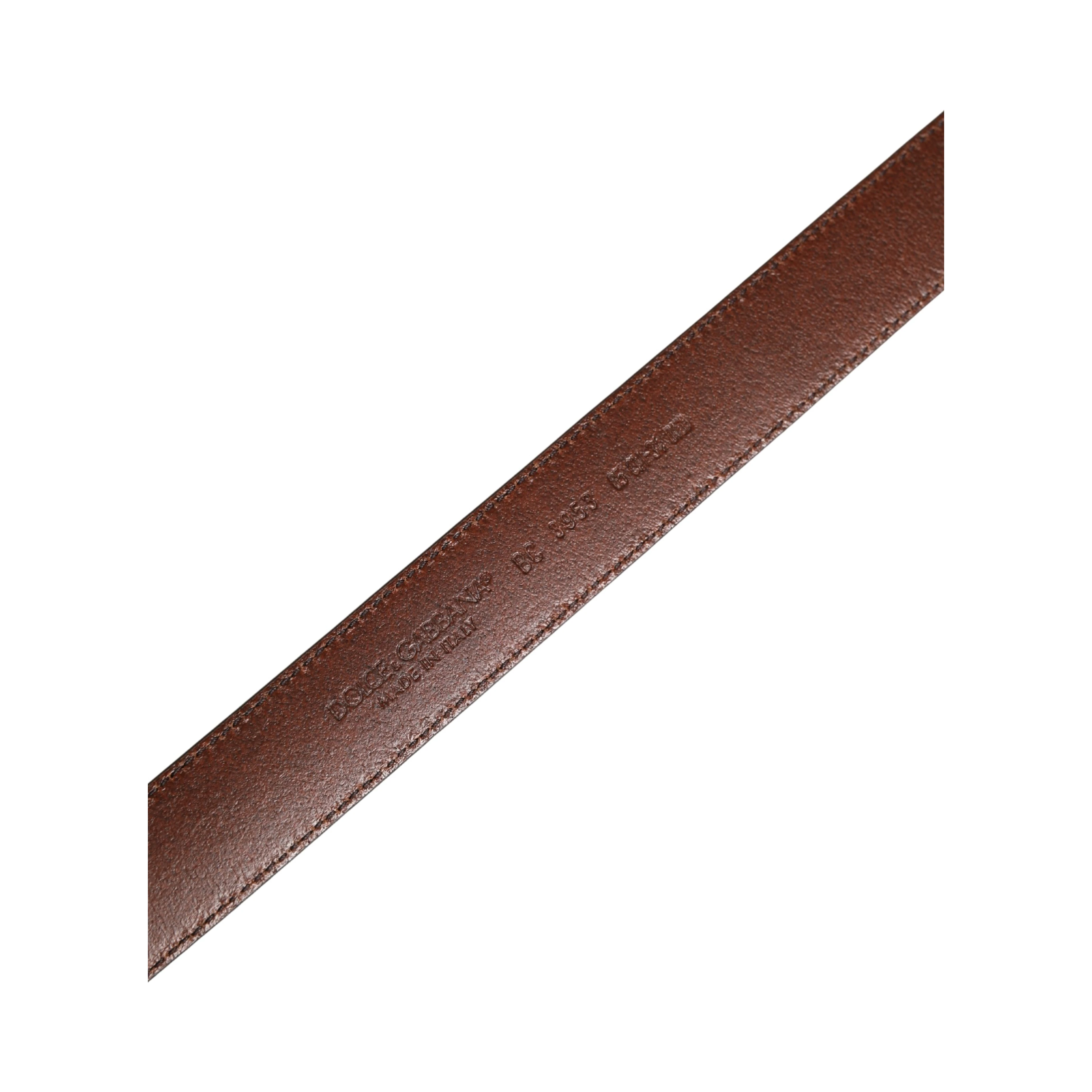 Men Brown Classic Leather Metal Buckle Belt