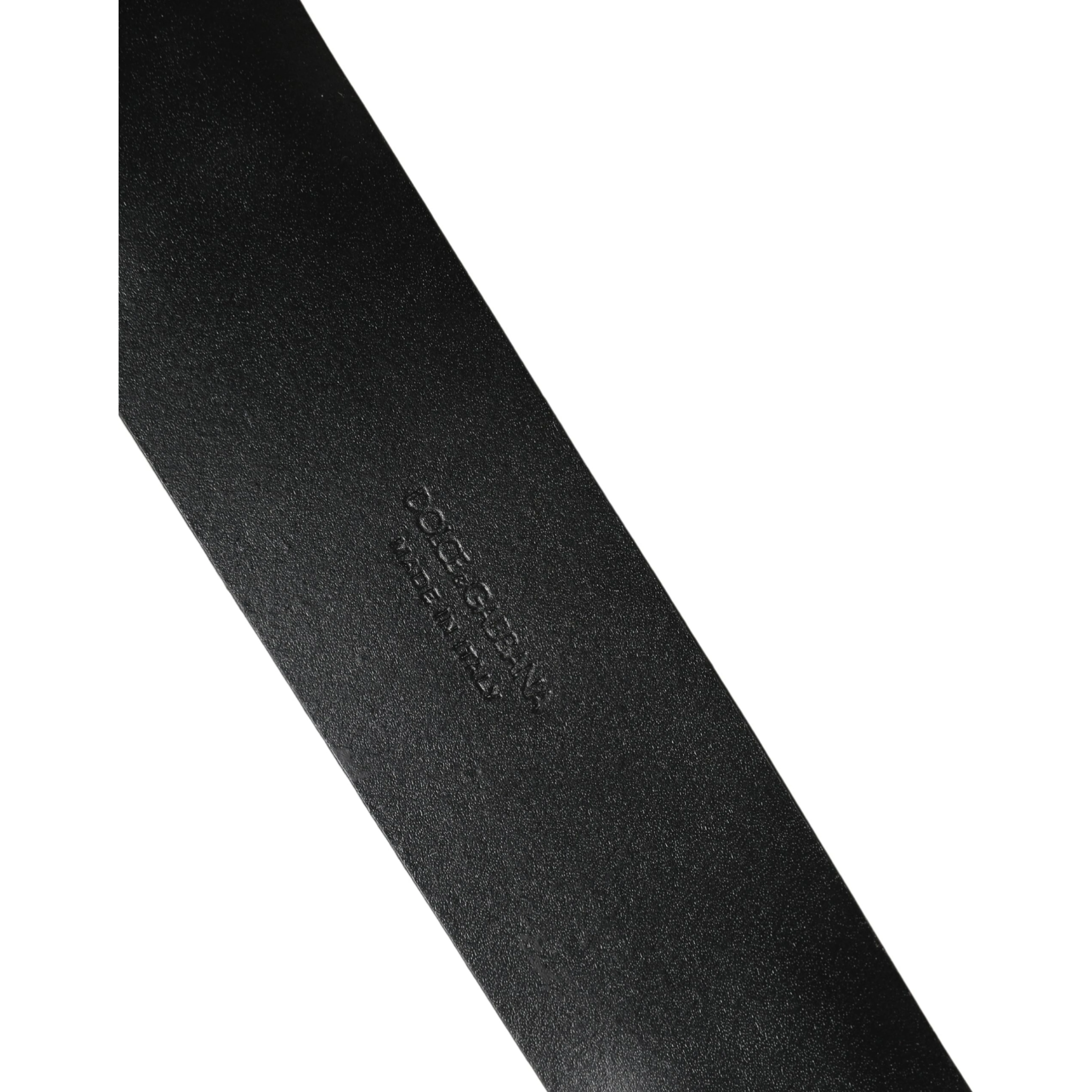 Men Black Classic Leather Metal Buckle Belt