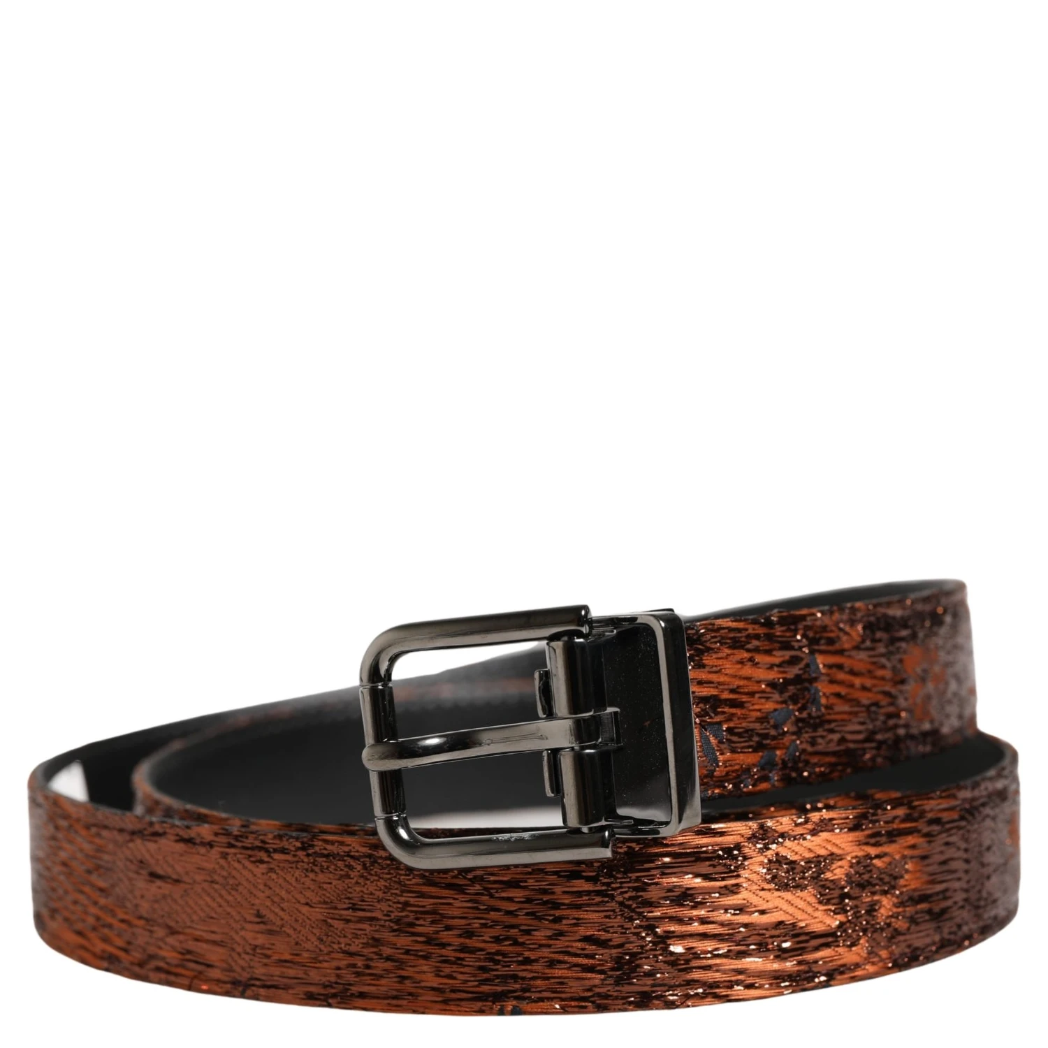 Men Brown Classic Polyester Metal Buckle Belt