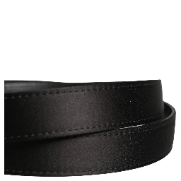 Men Black Classic Viscose Metal Buckle Belt