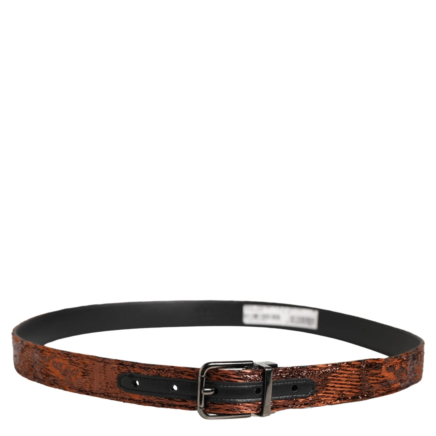 Men Brown Classic Polyester Metal Buckle Belt