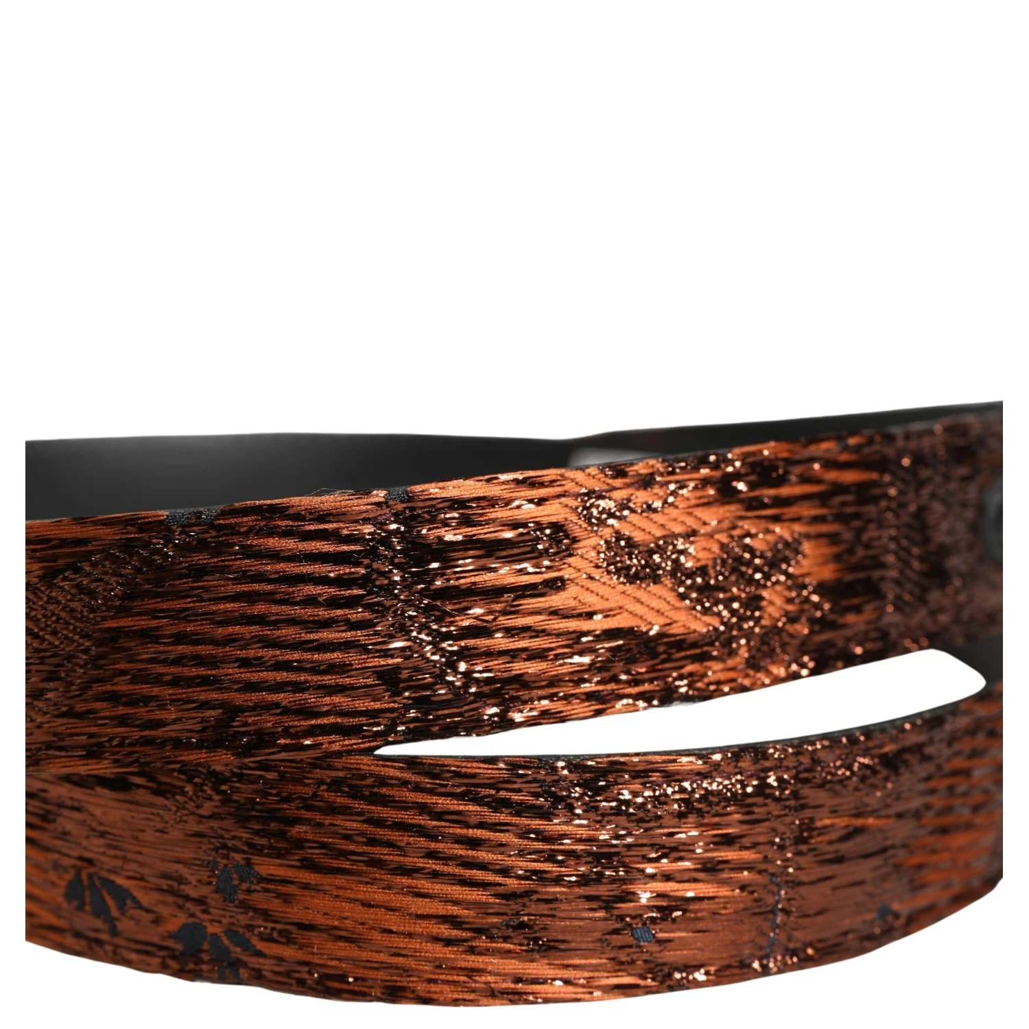 Men Brown Classic Polyester Metal Buckle Belt