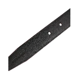 Men Pink Classic Leather Metal Buckle Belt