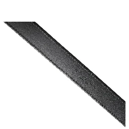 Men Black Classic Leather Square Buckle Belt