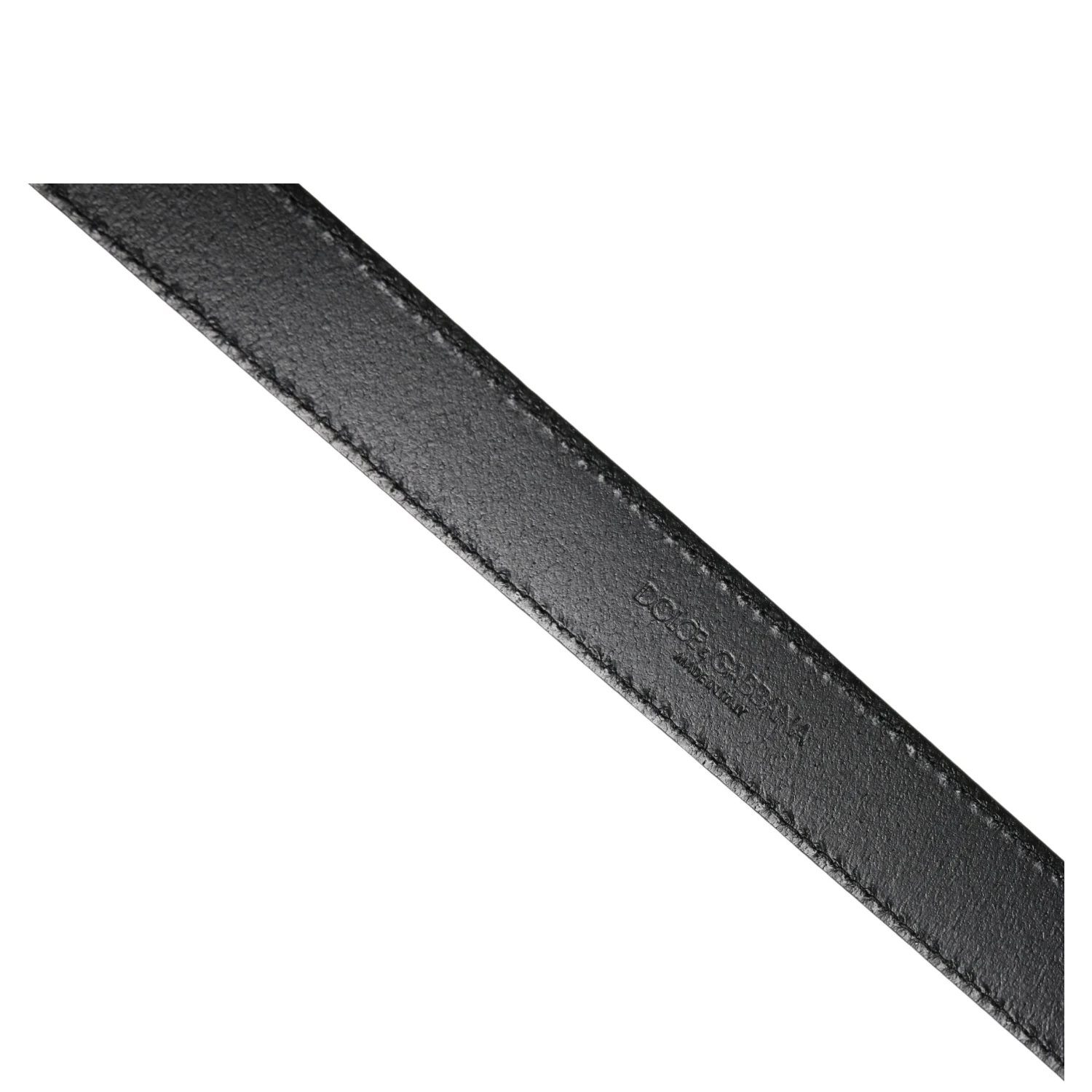 Men Black Classic Leather Square Buckle Belt