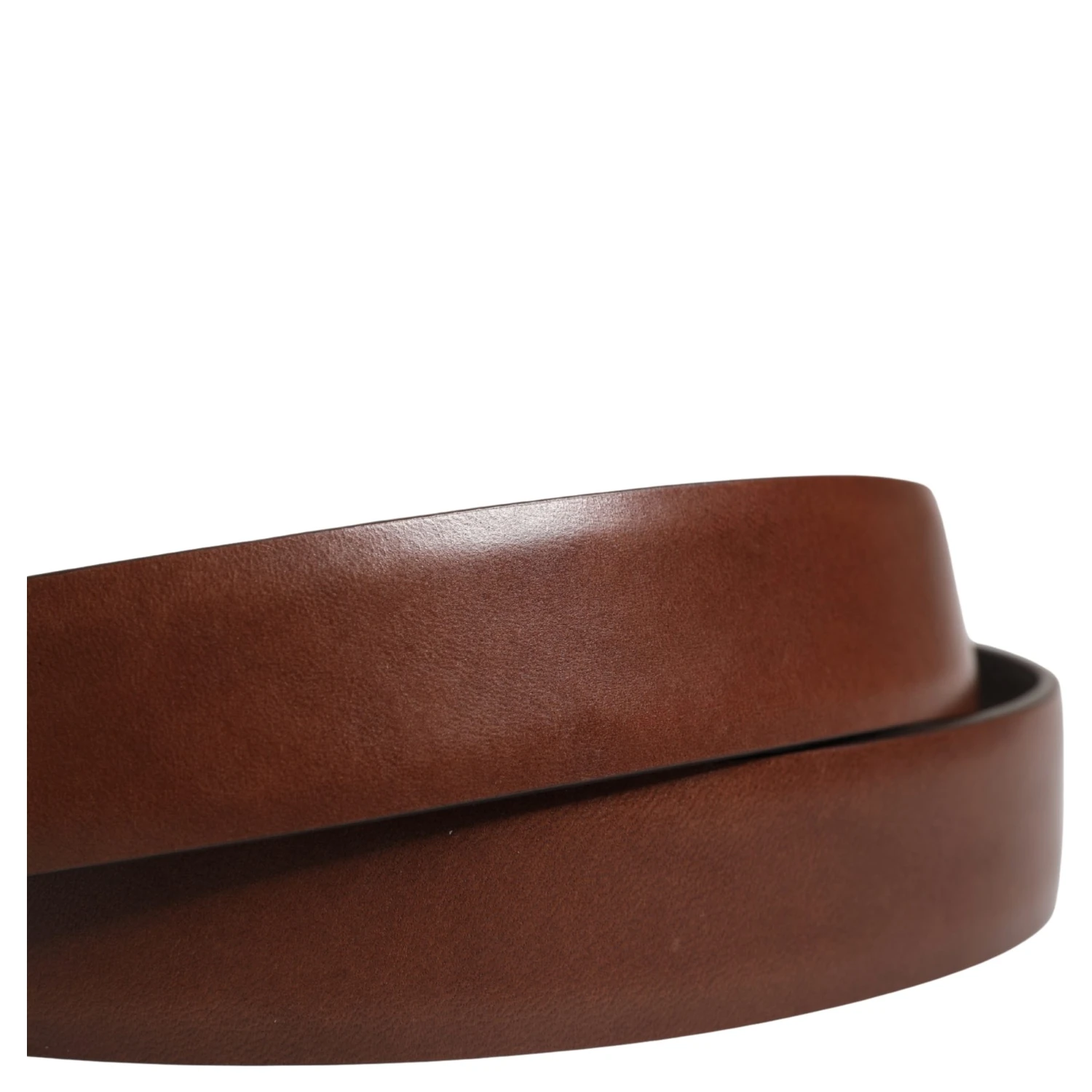 Men Brown Classic Leather Metal Buckle Belt