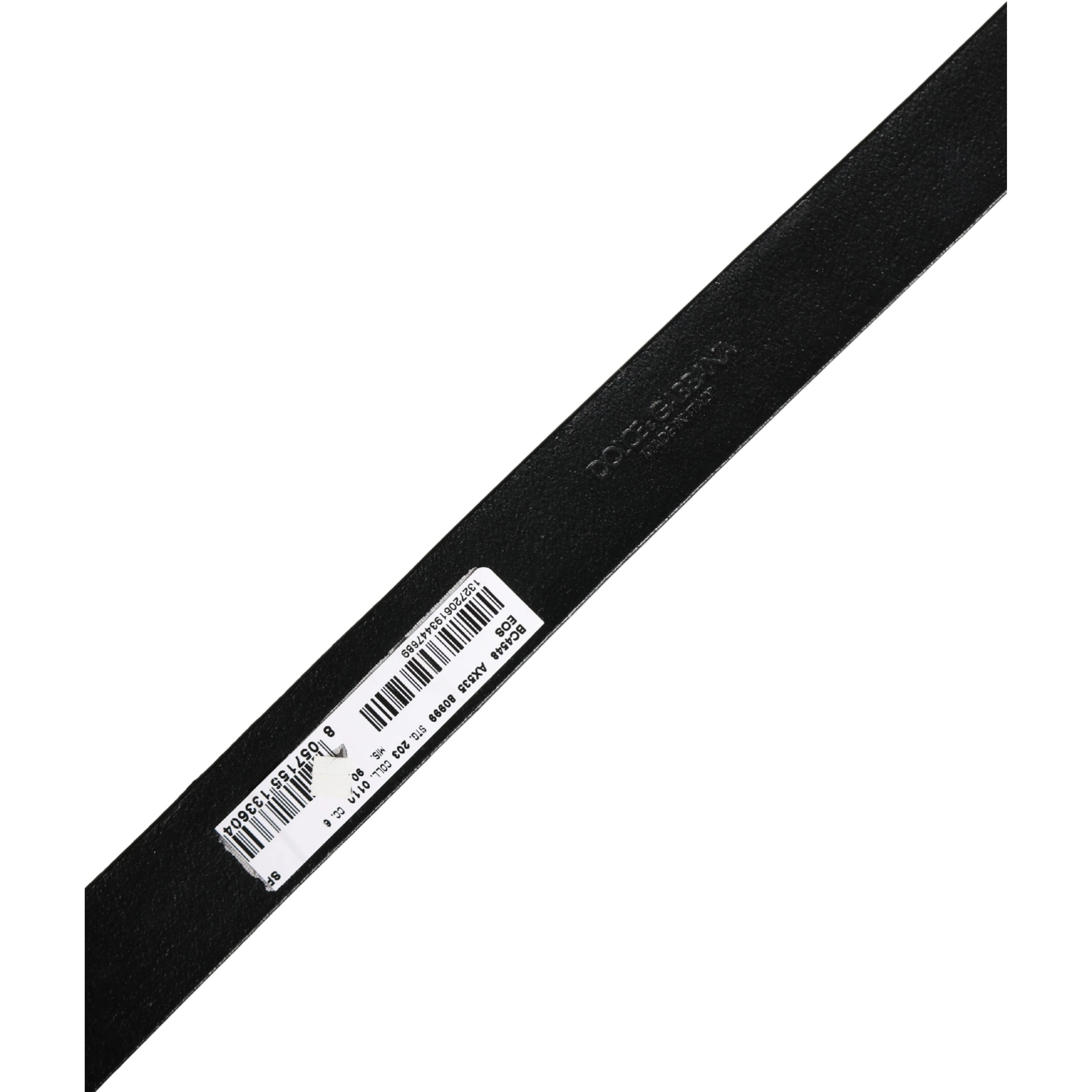 Men Black Classic Leather Metal Buckle Belt
