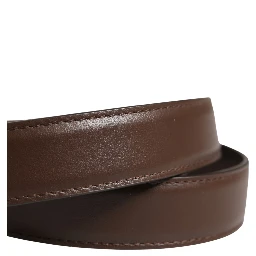 Belt Men Brown Classic Leather Metal Buckle Belt