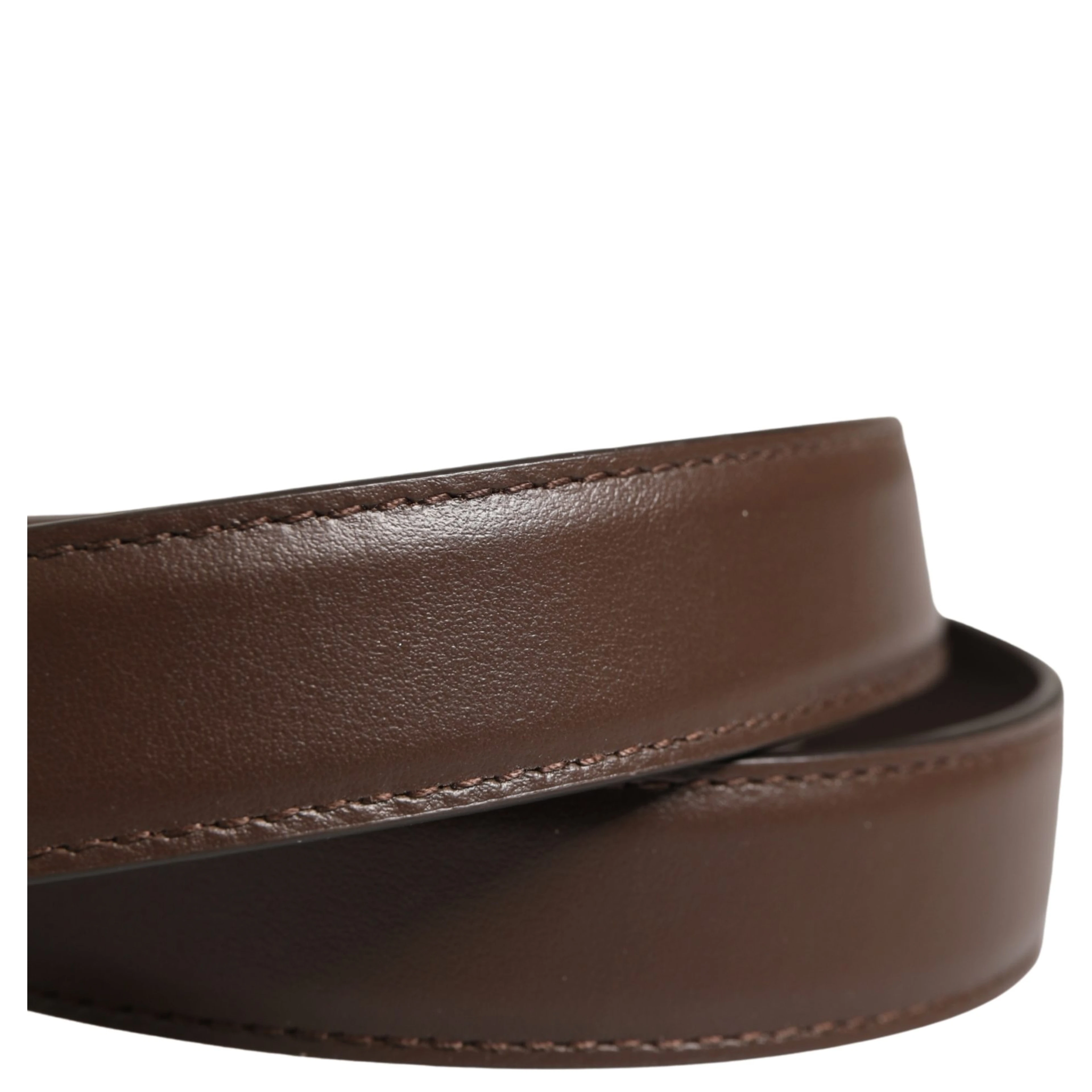 Belt Men Brown Classic Leather Metal Buckle Belt