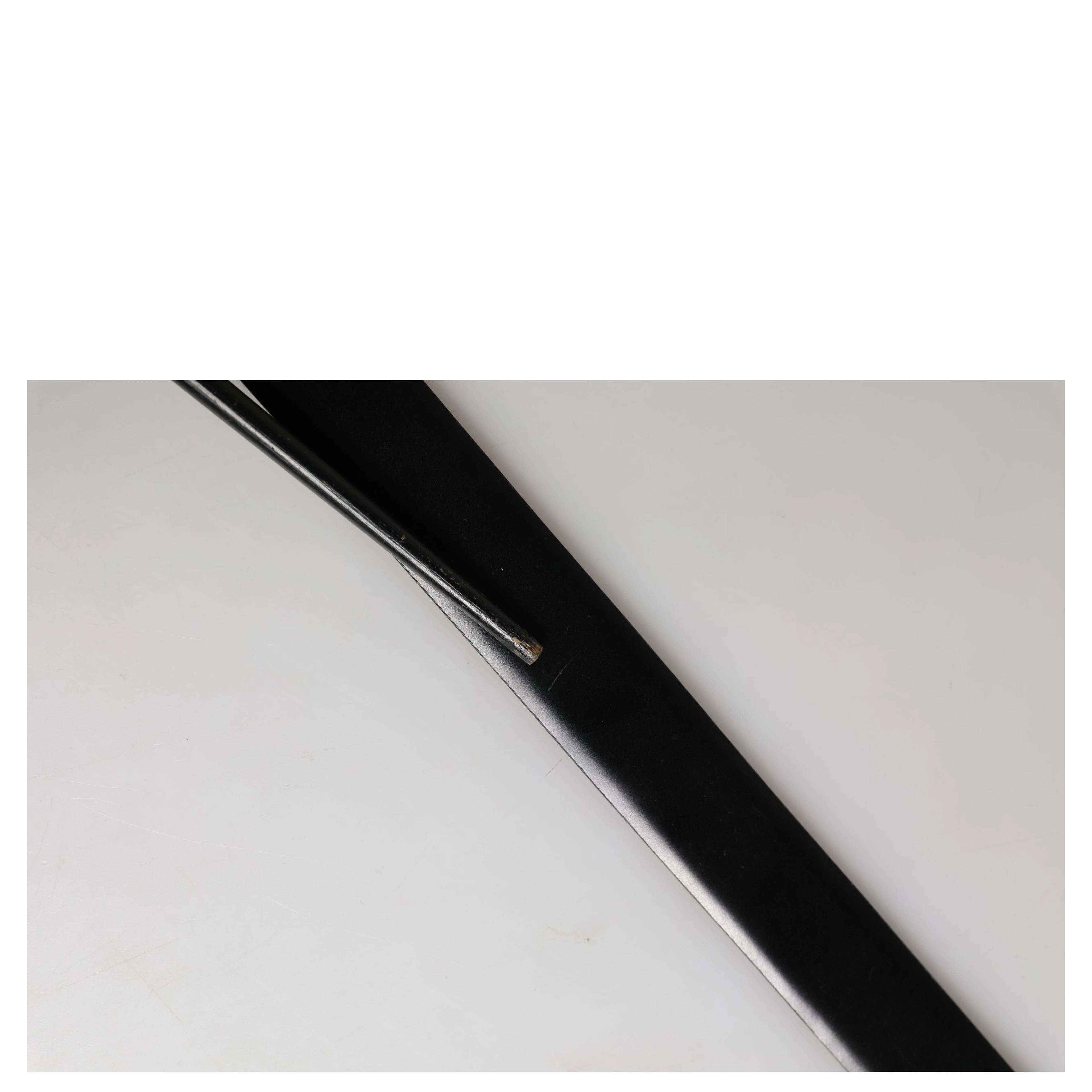 Men Black Classic Leather Metal Buckle Belt