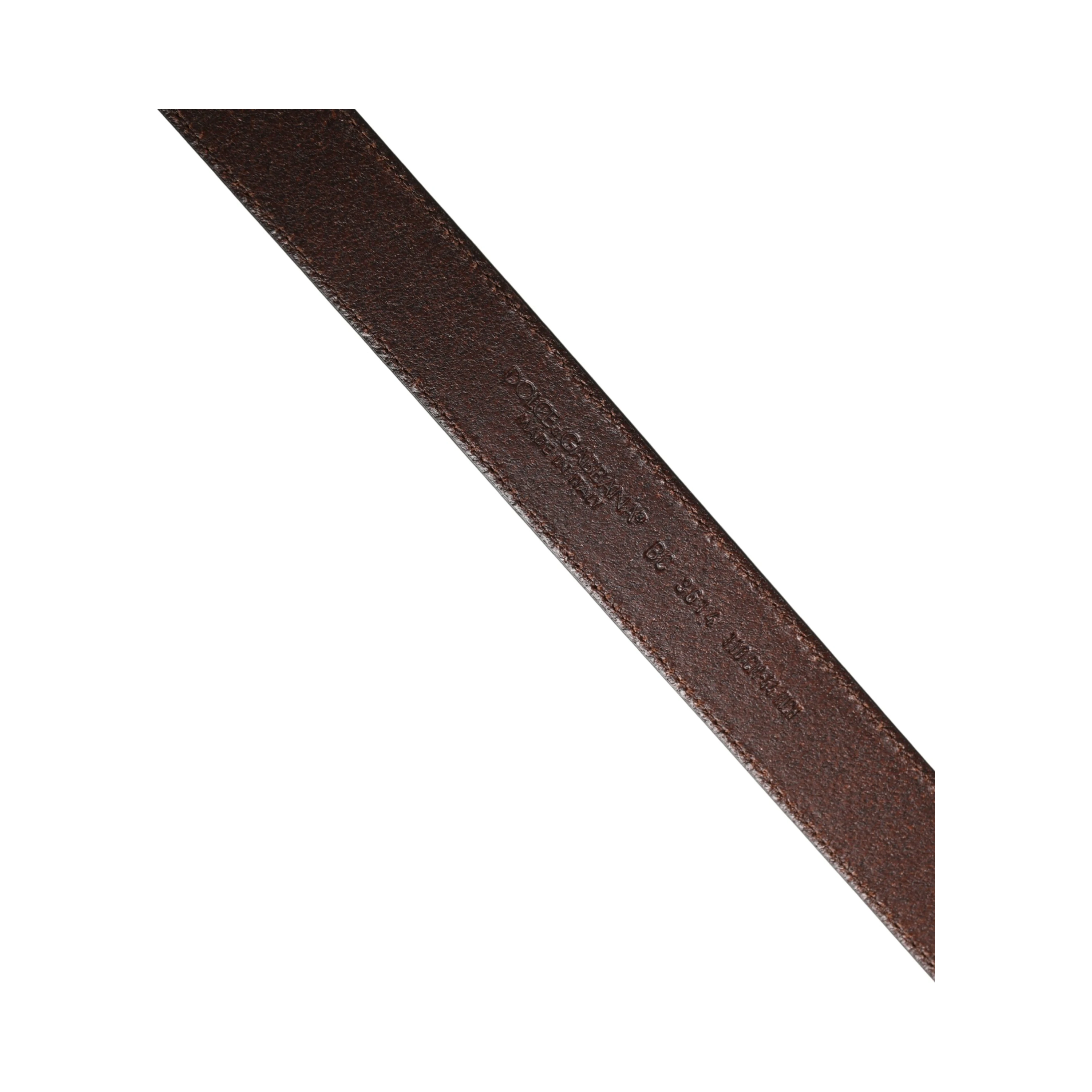 Men Brown Classic Leather Metal Buckle Belt