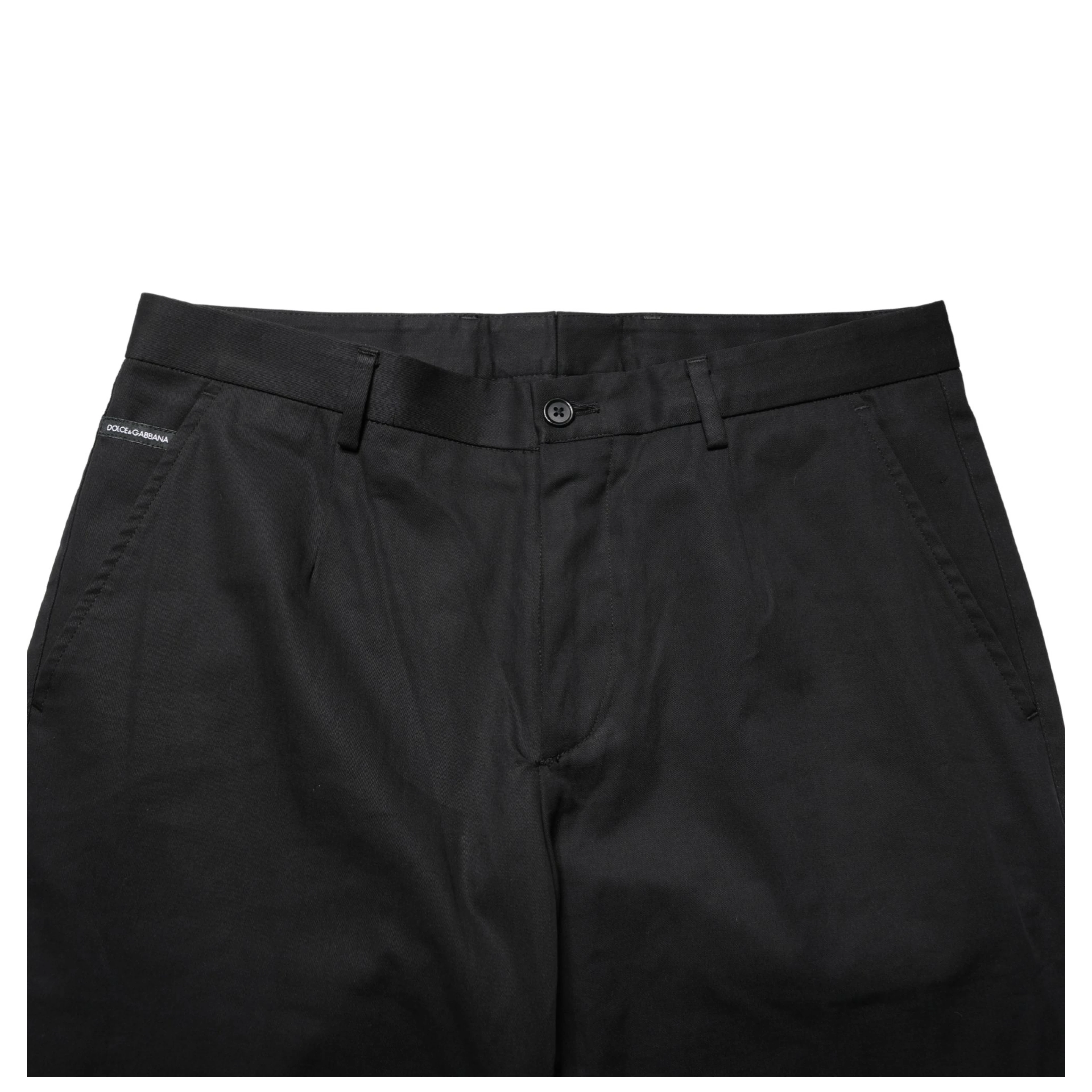 Black Cotton Skinny Dress Formal Trouser Pants