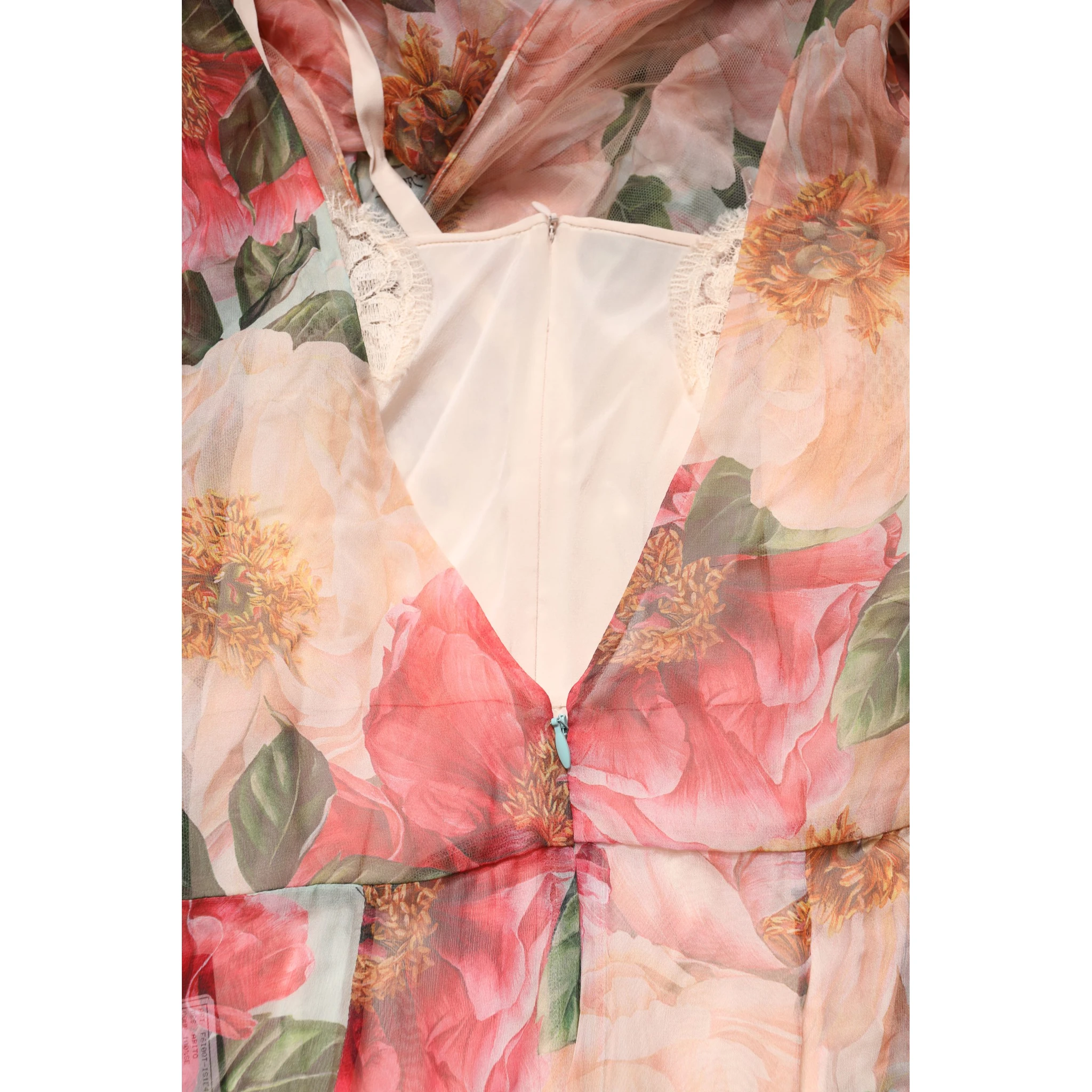 Multicolor Floral Silk Layered Maxi Dress