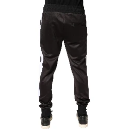 Brown Polyester Skinny Jogger Trouser Pants