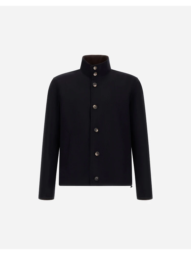 Jacket in light stretch wool