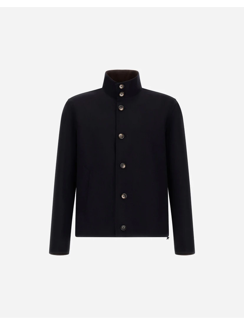 Jacket in light stretch wool