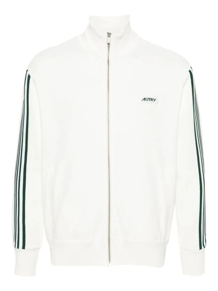 White Nylon Sweatshirt