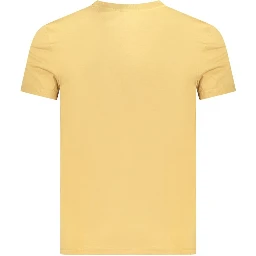 Beige Cotton Men T-Shirt