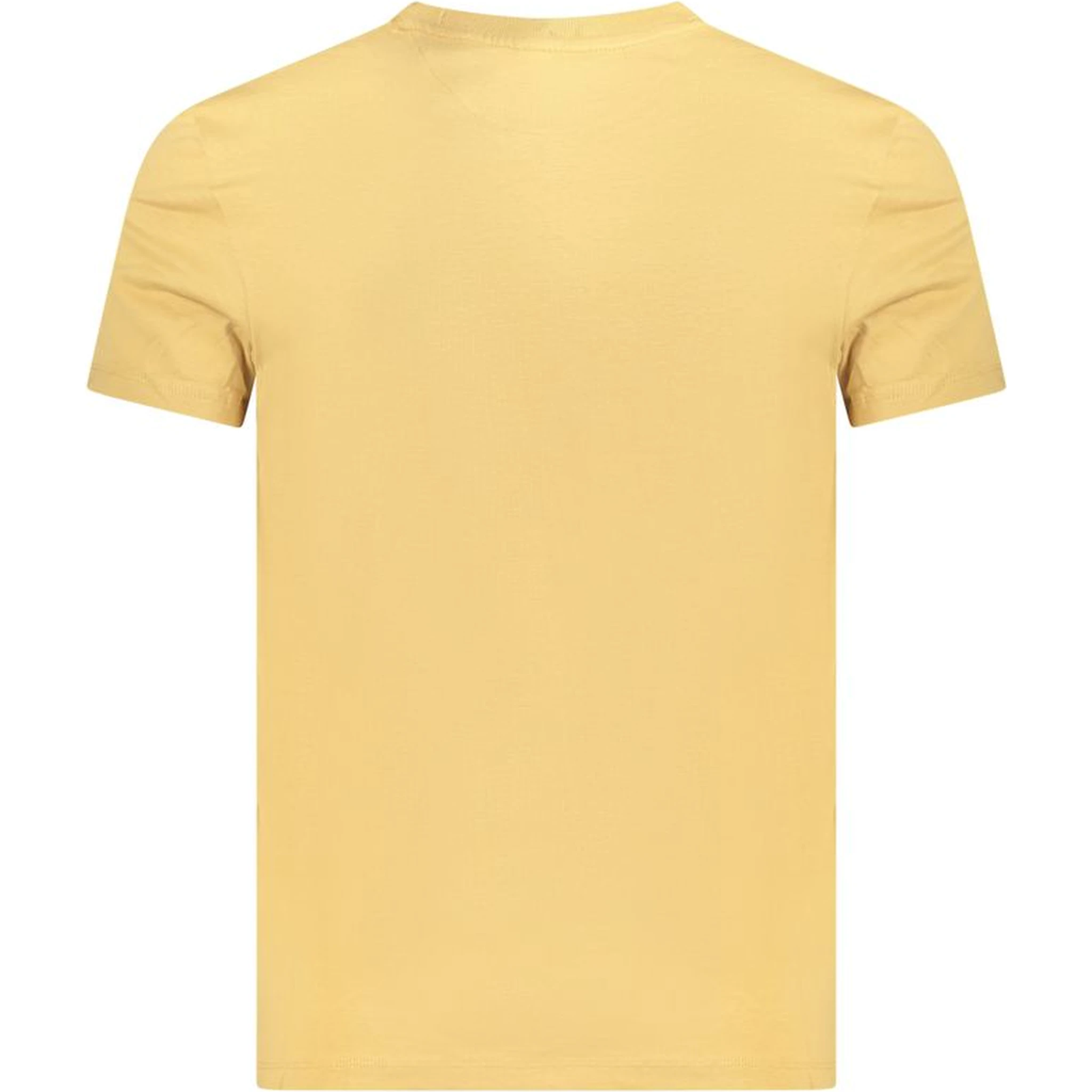 Beige Cotton Men T-Shirt