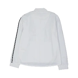 White Elastane Shell Jacket
