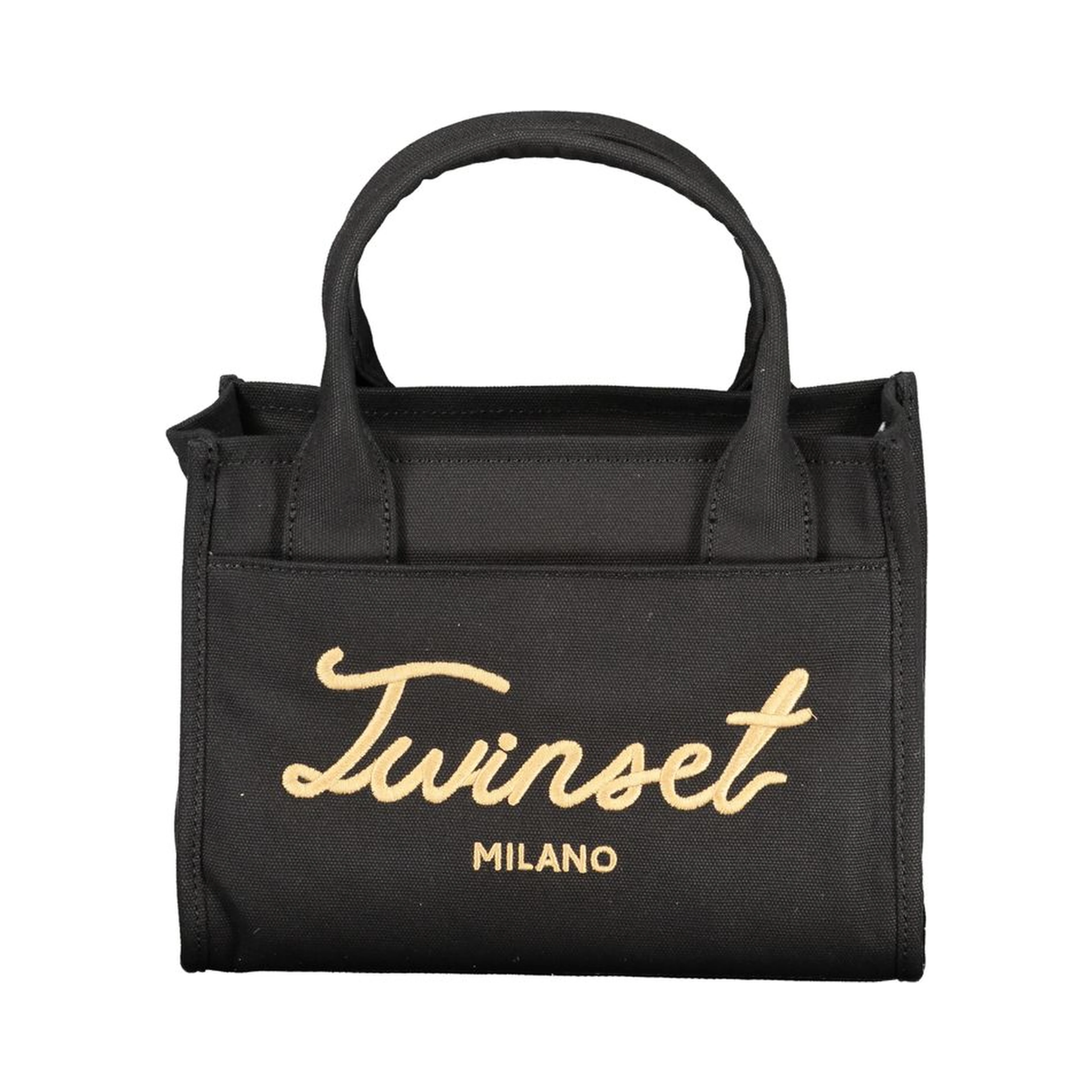 Black Cotton Women Handbag