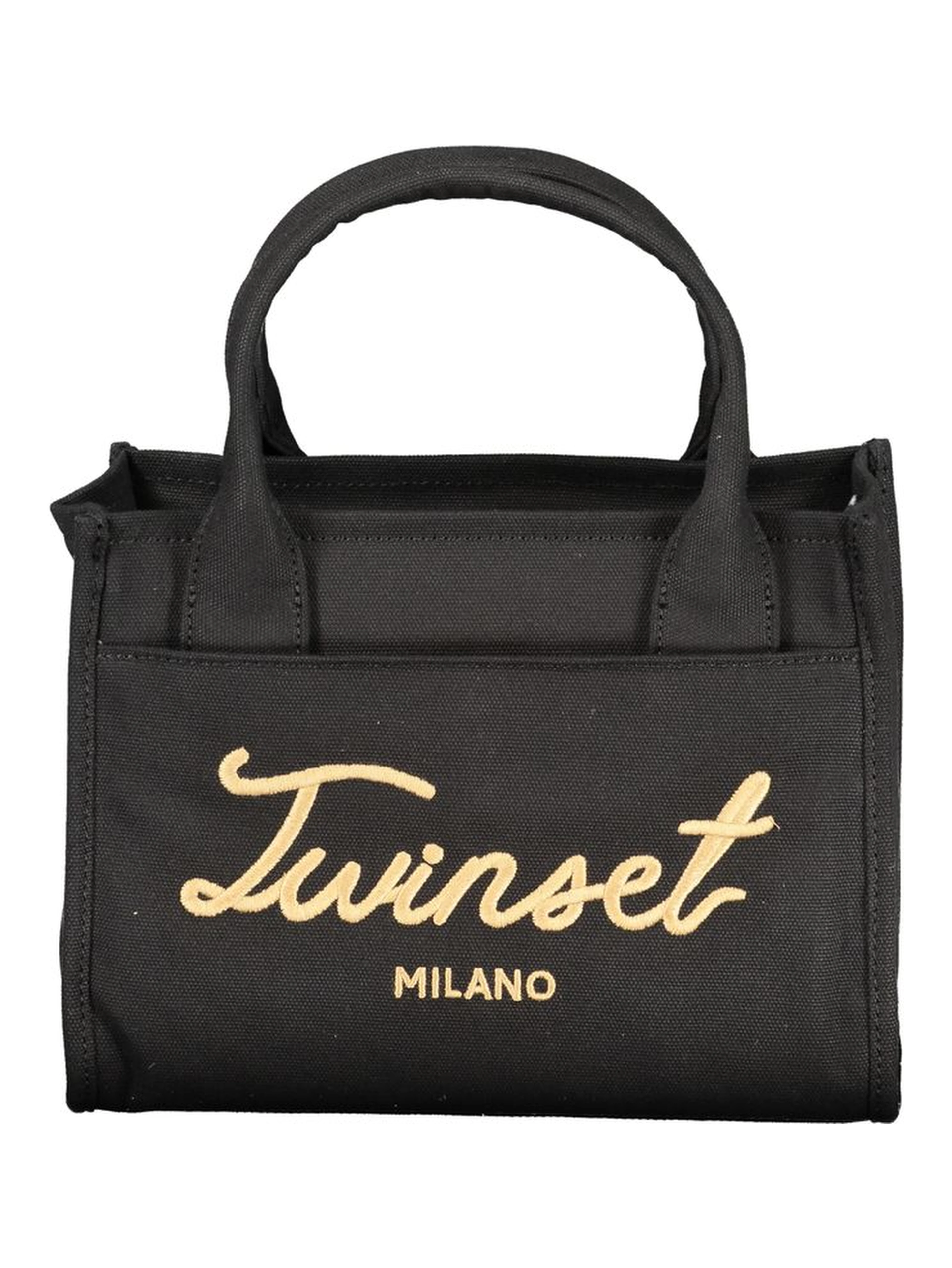 Black Cotton Women Handbag