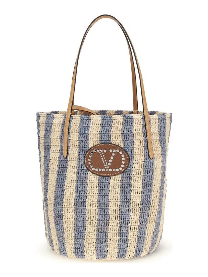 Multicolor Raffia Backet Bag