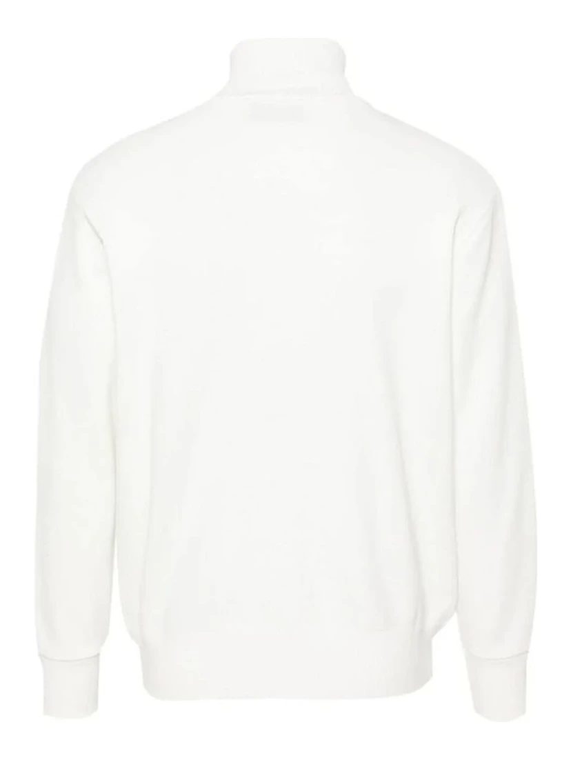 White Nylon Sweatshirt