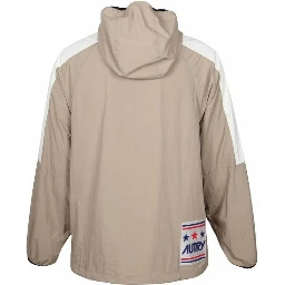 Beige Nylon Shell Jacket