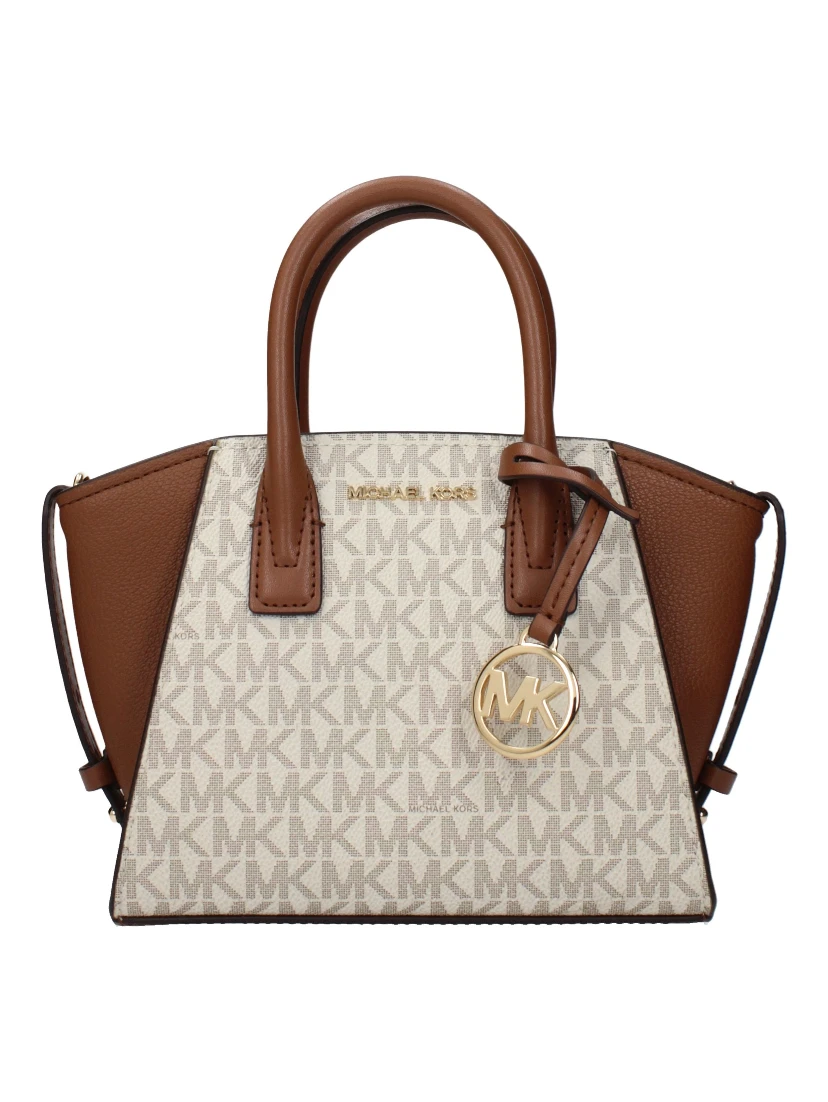Beige Fabric Handbag