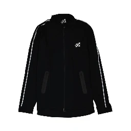 Black Elastane Shell Jacket