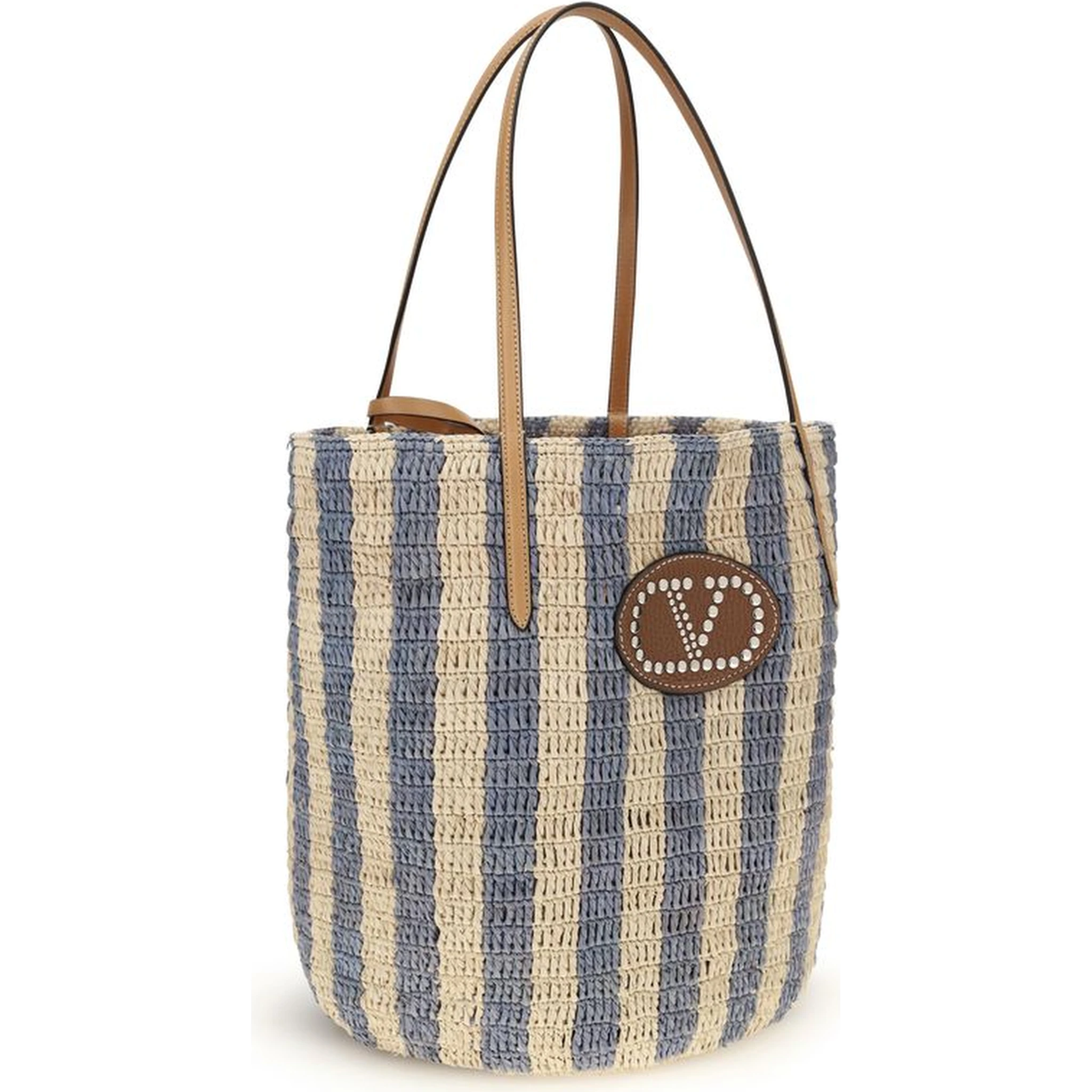 Multicolor Raffia Backet Bag