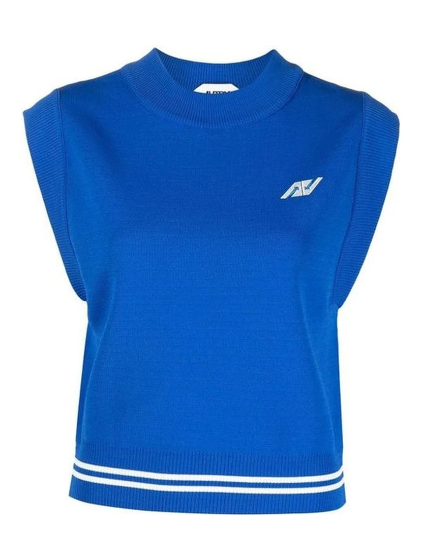 Blue Nylon Waistcoat