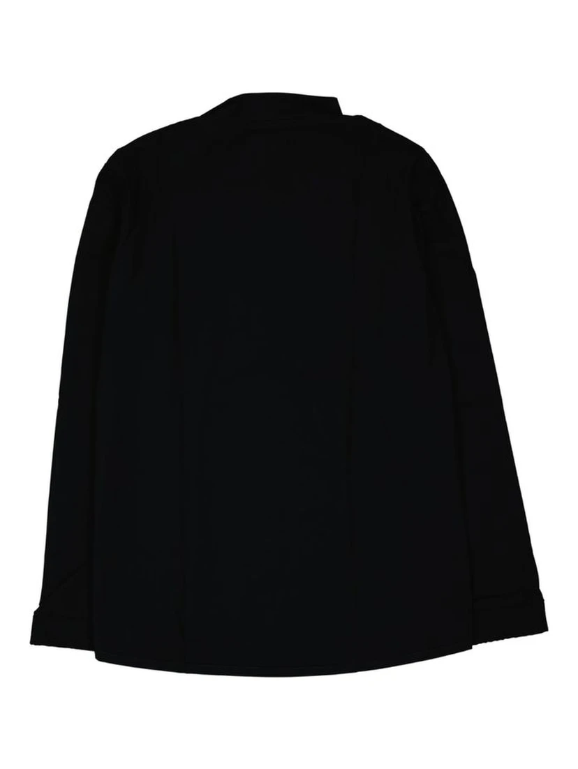 Black Elastane Shell Jacket