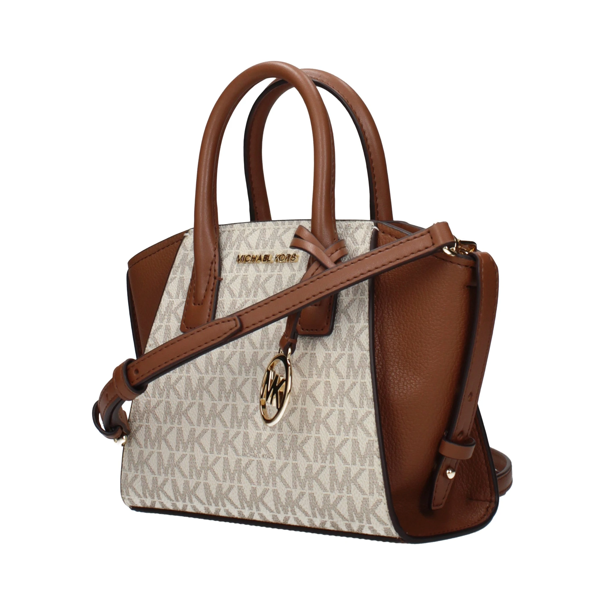 Beige Fabric Handbag