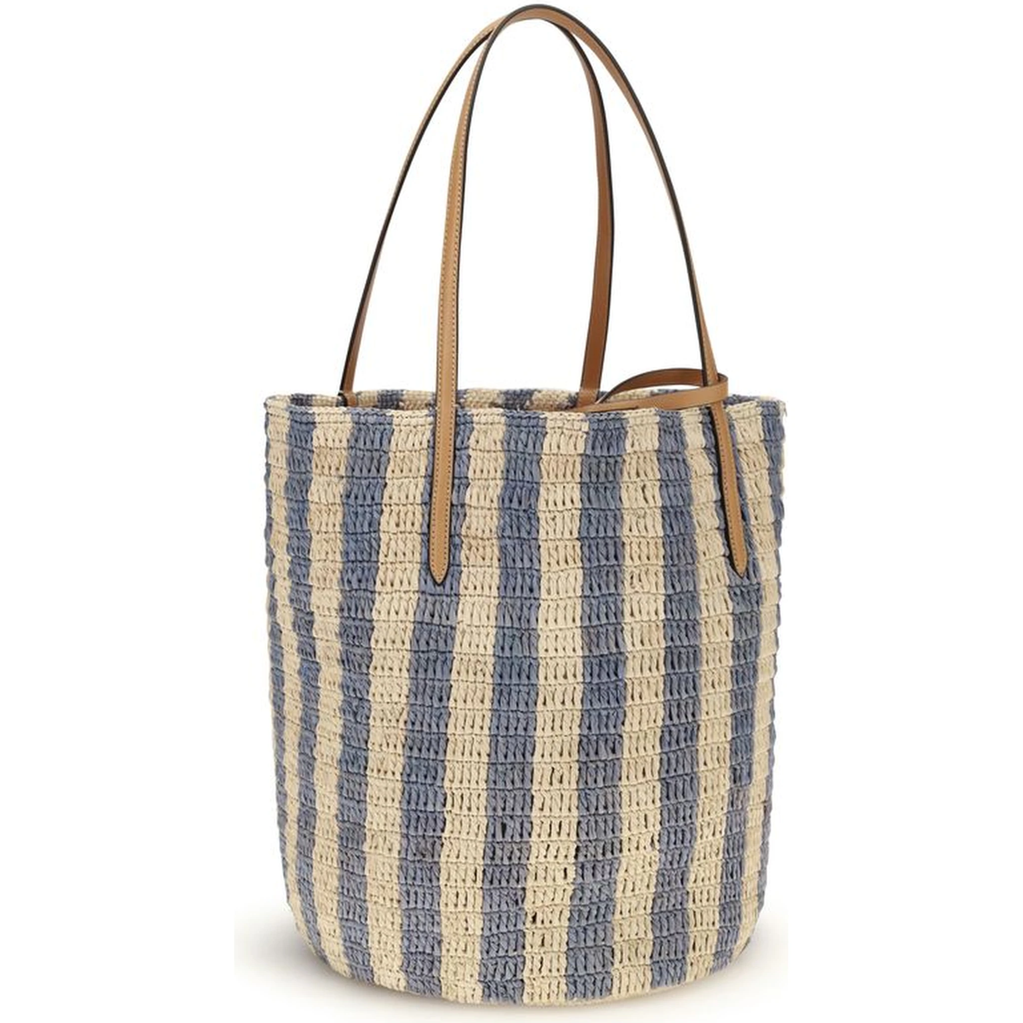 Multicolor Raffia Backet Bag