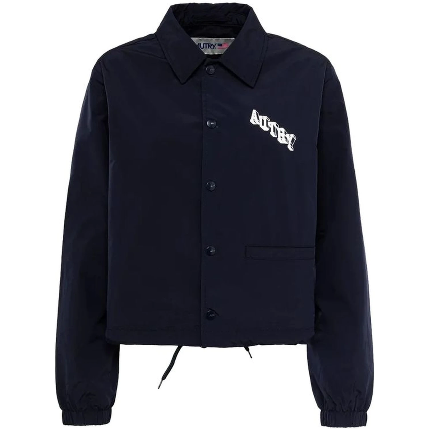 Blue Polyester Shell Jacket