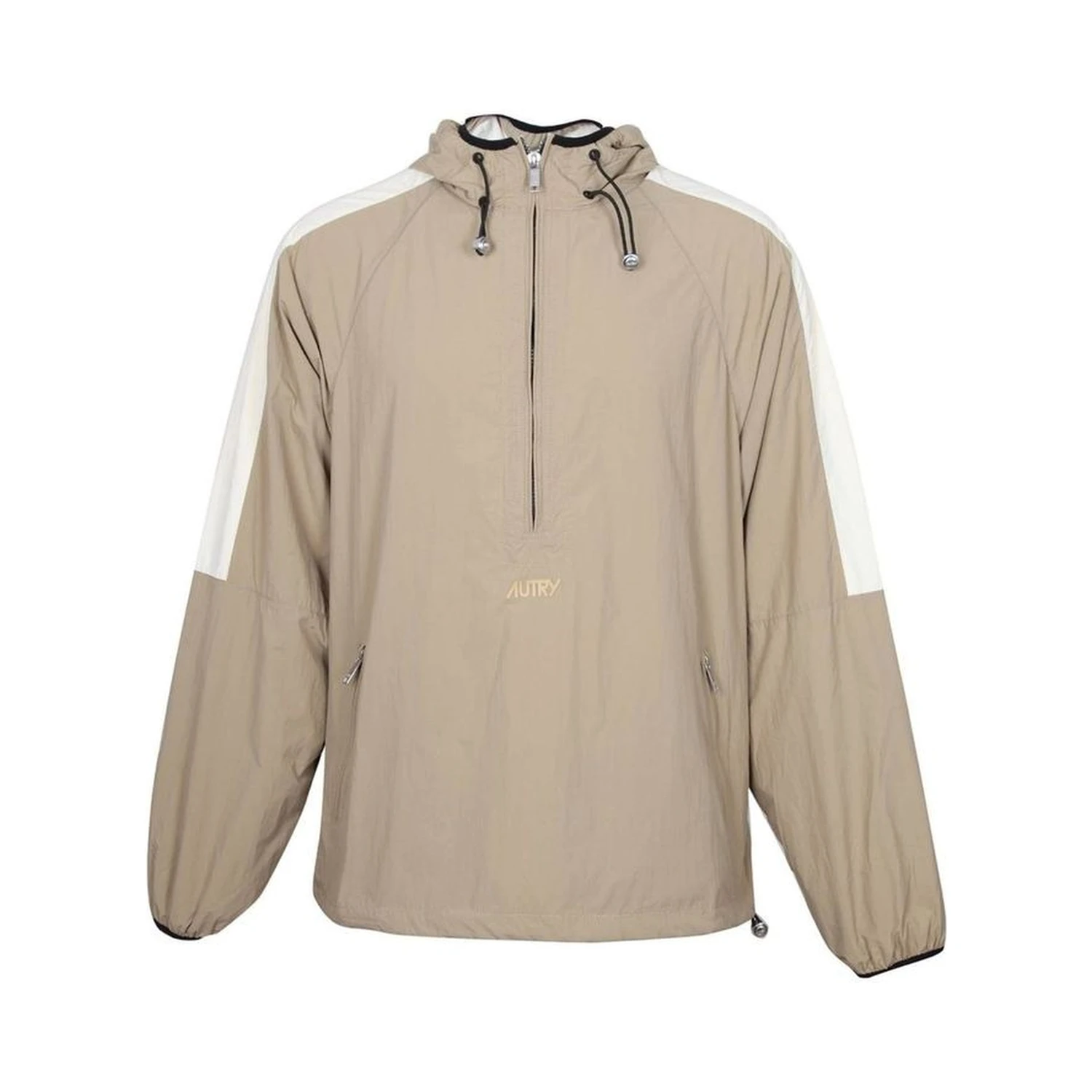 Beige Nylon Shell Jacket