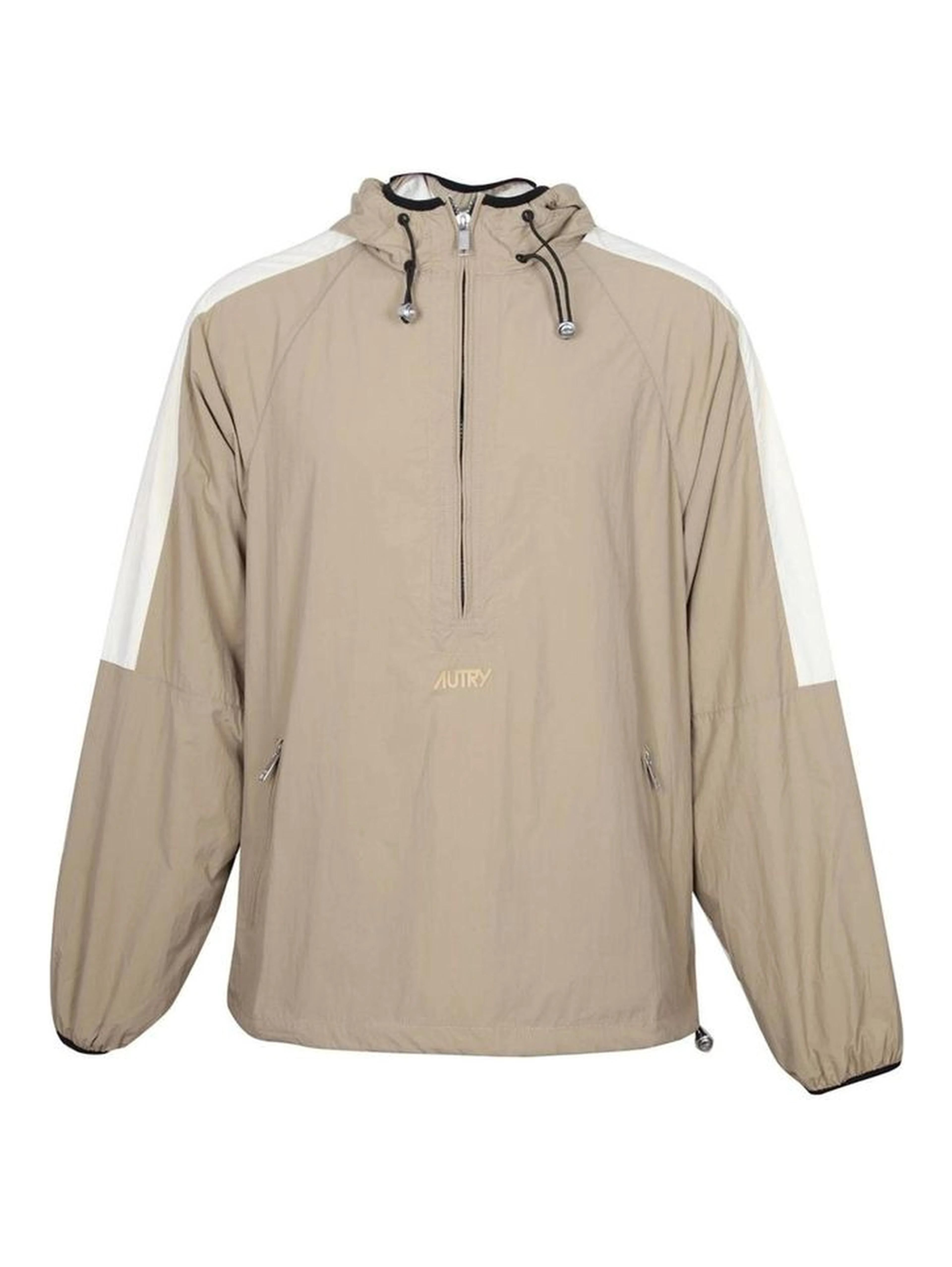 Beige Nylon Shell Jacket