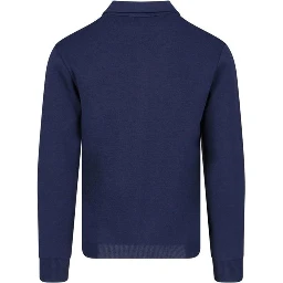 Blue Nylon Cardigan
