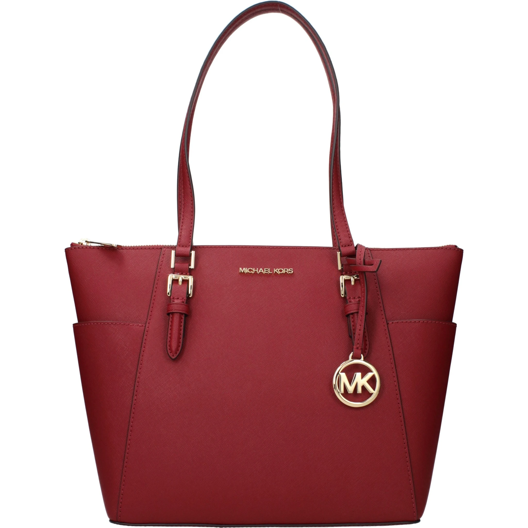 Red Leather Shoulder Bag