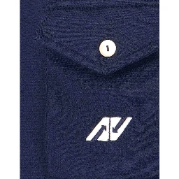 Blue Nylon Cardigan